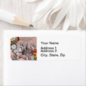 Alice onzin gordijn wonderland etiket (Insitu)