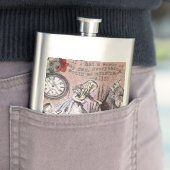 Alice onzin gordijn wonderland heupfles (Voorbeeld)