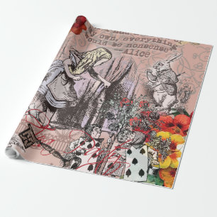 Alice onzin gordijn wonderland klassieker cadeaupapier