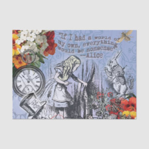 Alice onzin gordijn wonderland klassieker tissuepapier