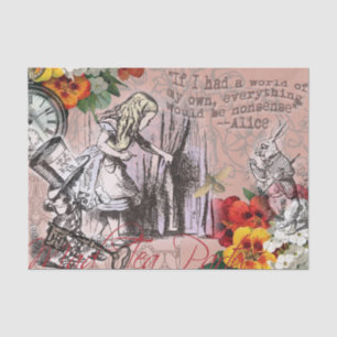 Alice onzin gordijn wonderland klassieker tissuepapier