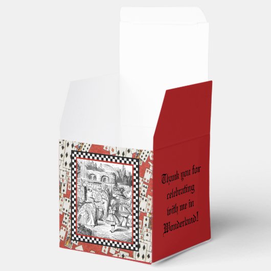 Alice op de koningin 1 bedankdoosjes (Geopend)