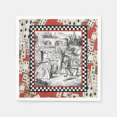 Alice op de koningin 1 servetten (Voorkant)