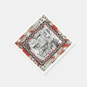 Alice op de koningin 1 servetten (Hoek)