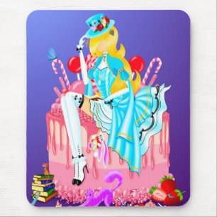 Alice op verjaardagstaart muismat