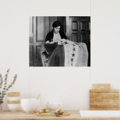 Alice Paul, de vlag van het Naaiend Suffrage, 1910 Poster (Keuken)