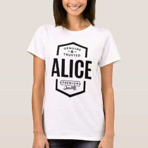 Alice Persoonlijke naam Birthday T-shirt