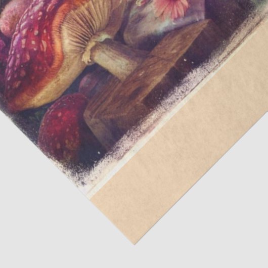 Alice & Rabbit Storybook Tea Party Decoupage Tissuepapier (Detail)