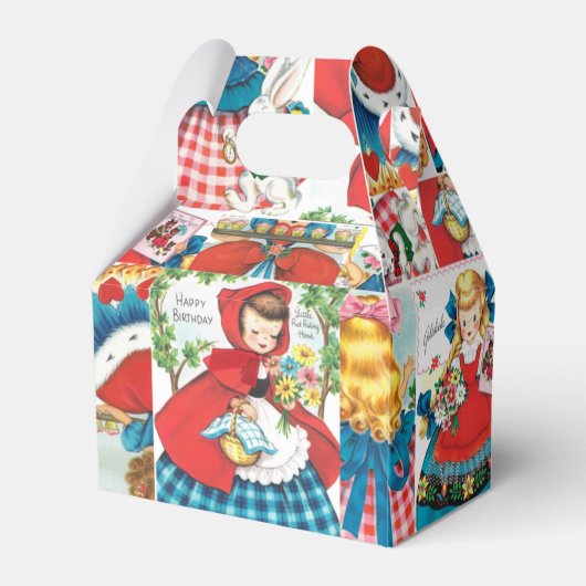 Alice/Rood Ridderhout/Goldilocks Bedankdoosjes (Achterkant)