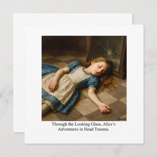 Alice’s Adventures in Head Trauma  Kaart (Voorkant / Achterkant)