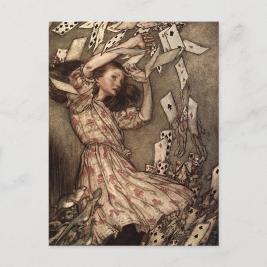 Alice s'agite en jouant aux cartes (Devant)