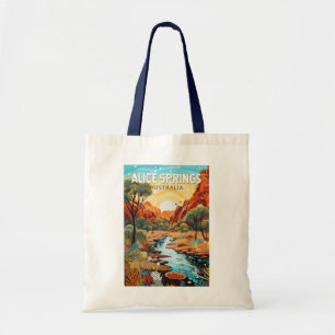 Alice Springs Australië Travel Art Vintage Tote Bag
