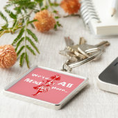 Alice Stretched in Wonderland Sleutelhanger (Zijkant)