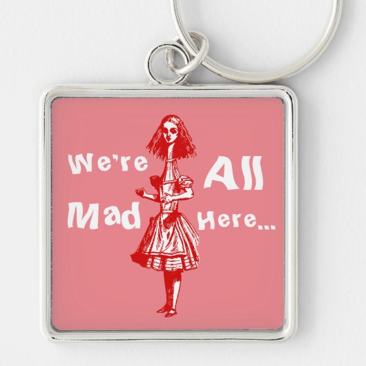 Alice Stretched in Wonderland Sleutelhanger (Voorkant)