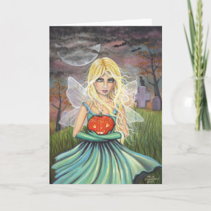 Alice sur la carte de fée d'Halloween par Molly Ha