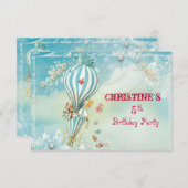 Alice Tea bij 4 O'Clock RSVP Kaart (Voorkant / Achterkant)