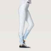  Alice tekst en randlicht blauw Leggings (Rechts)