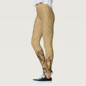 Alice Text en Border Brown Leggings (Links)