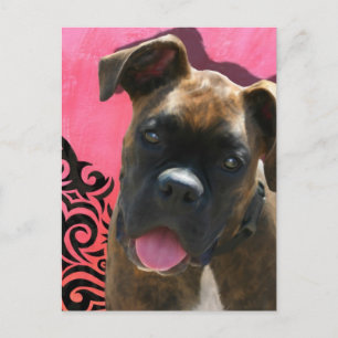 Alice the Boxer Pup van Jen Geraghty Briefkaart