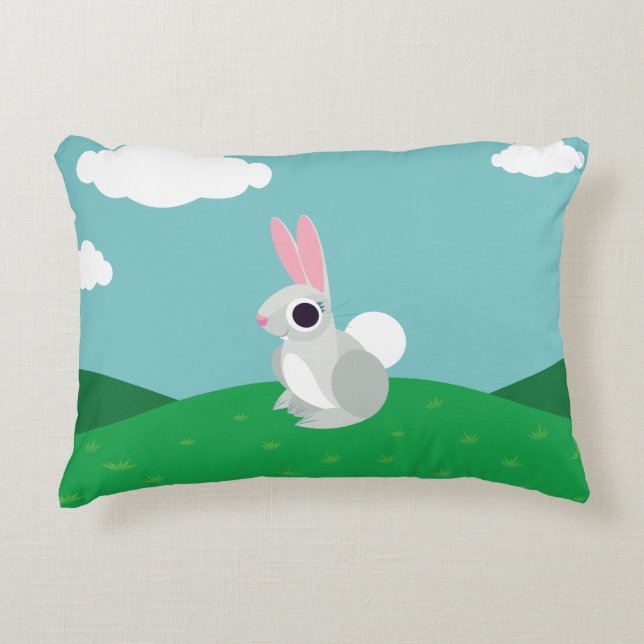 Alice the Rabbit Accent Kussen (Voorkant)