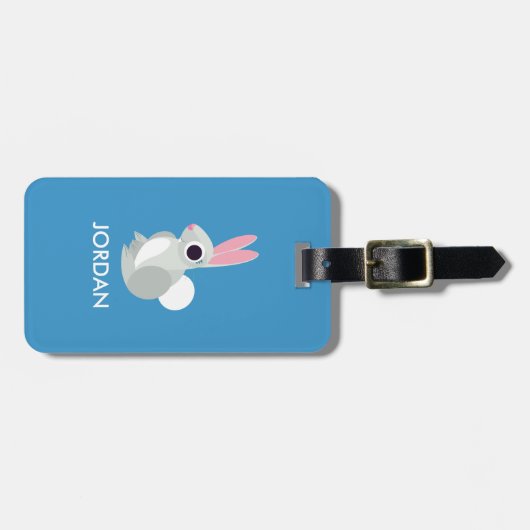 Alice the Rabbit Bagagelabel (Voorkant horizontaal)