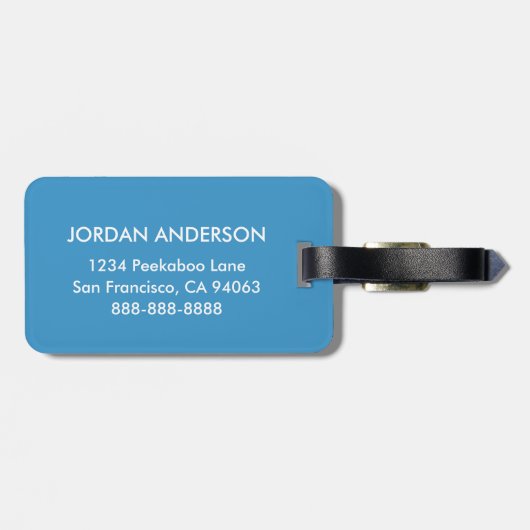 Alice the Rabbit Bagagelabel (Achterkant horizontaal)