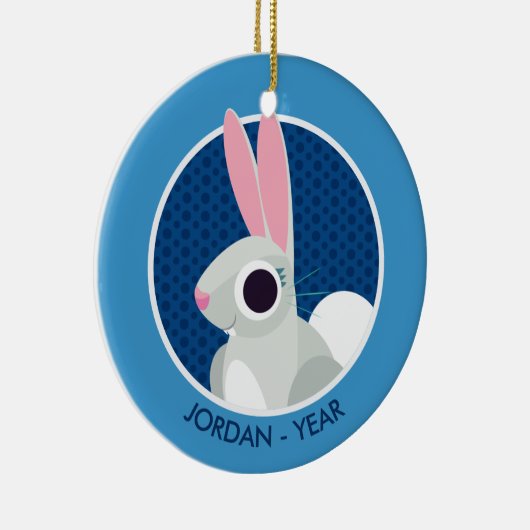 Alice the Rabbit Keramisch Ornament (Rechts)