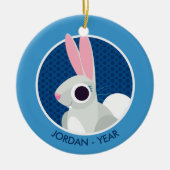 Alice the Rabbit Keramisch Ornament (Voorkant)