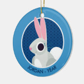 Alice the Rabbit Keramisch Ornament (Links)