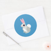 Alice the Rabbit Ronde Sticker (Envelop)