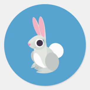 Alice the Rabbit Ronde Sticker