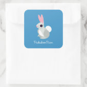 Alice the Rabbit Vierkante Sticker (Tas)