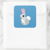 Alice the Rabbit Vierkante Sticker (Tas)