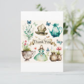 Alice-thema Bedankkaart (Staand voorkant)