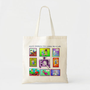 Alice Through the look-Glass 1998 Cartoon Art Tote Bag