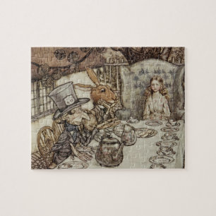 Alice Verjaardag Onverjaardag Konijn Hoedenmaker F Legpuzzel