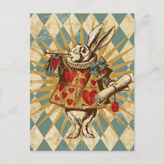  Alice White Rabbit Briefkaart
