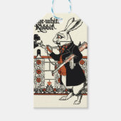 Alice White Rabbit Classic Wonderland Cadeaulabel (Voorkant)