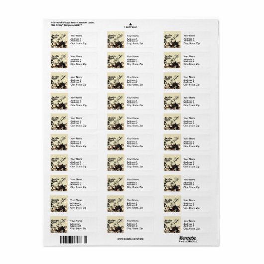 Alice White Rabbit Classic Wonderland Etiket (Full Sheet)