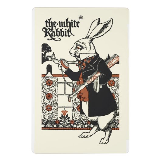 Alice White Rabbit Classic Wonderland Mini Klembord (Achterkant)