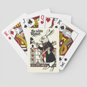 Alice White Rabbit Classic Wonderland Pokerkaarten
