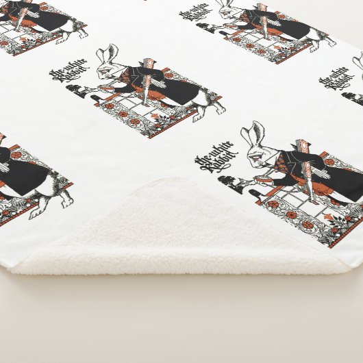 Alice White Rabbit Classic Wonderland Sherpa Deken (3/4)