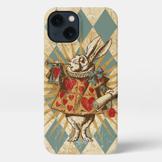  Alice White Rabbit iPhone Hoesje (Achterkant)