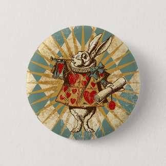 Alice White Rabbit Ronde Button 5,7 Cm