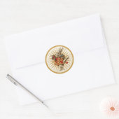Alice White Rabbit Ronde Sticker (Envelop)