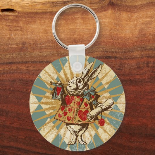 Alice White Rabbit Sleutelhanger (Voorkant)