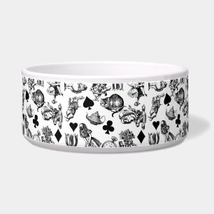 Alice White Rabbit Wonderland Cheshire Cat Voerbakje