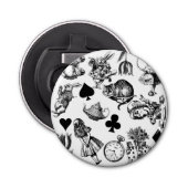 Alice White Rabbit Wonderland Classic Button Flesopener (Voorkant)