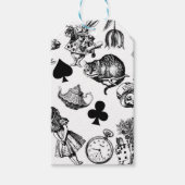 Alice White Rabbit Wonderland Classic Cadeaulabel (Voorkant)