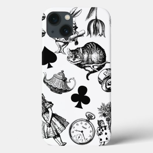 Alice White Rabbit Wonderland Classic Case-Mate iPhone Case (Achterkant)